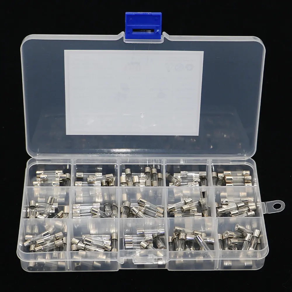 Glass Fuse 150Pcs/Box 5x20mm Fast-blow Assorted Kit