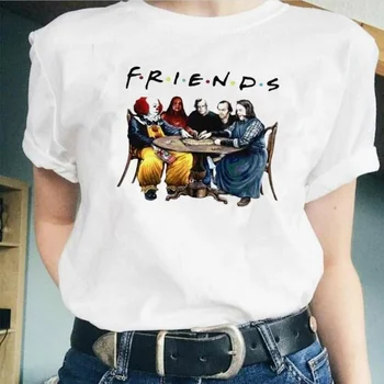 

Fashionshow-JF Best Stephen King Horror Characters Friends T Shirt Horror Shirt Halloween Shirt Losers Club Vintage Shirt