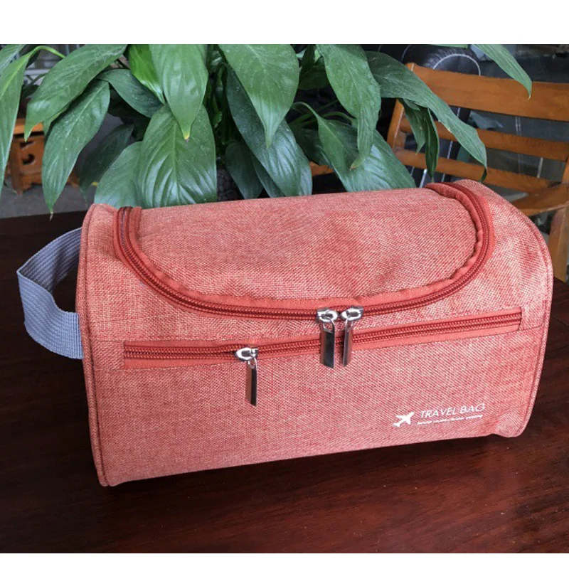 Pink Модная косметичка многофункциональные Оксфорд Дорожные Сумки для хранения косметики для мужчин водонепроницаемая компактная косметичка туалетные косметички косметический Чехол - Цвет: Pink