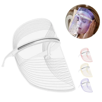 

LED Photon Therapy Red Blue Yellow Light Treatment Facial Beauty Skin Care Phototherapy Mask (USB)