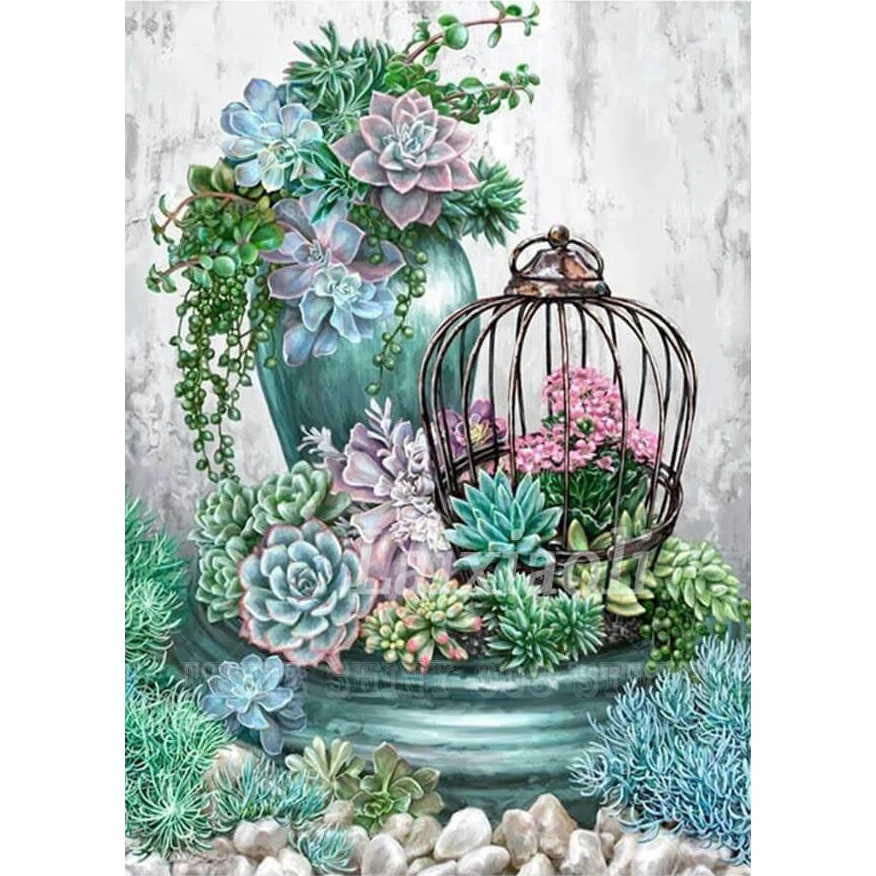 5D DIY Full Drill Diamond Painting Flower Cross Stitch Mosaic Craft Kits Decor