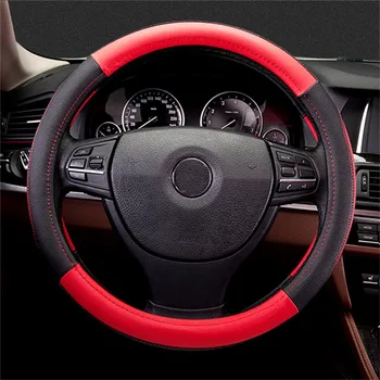 

Car Steering Wheel Cover Skidproof Auto Universal Embossing Leather Car-styling