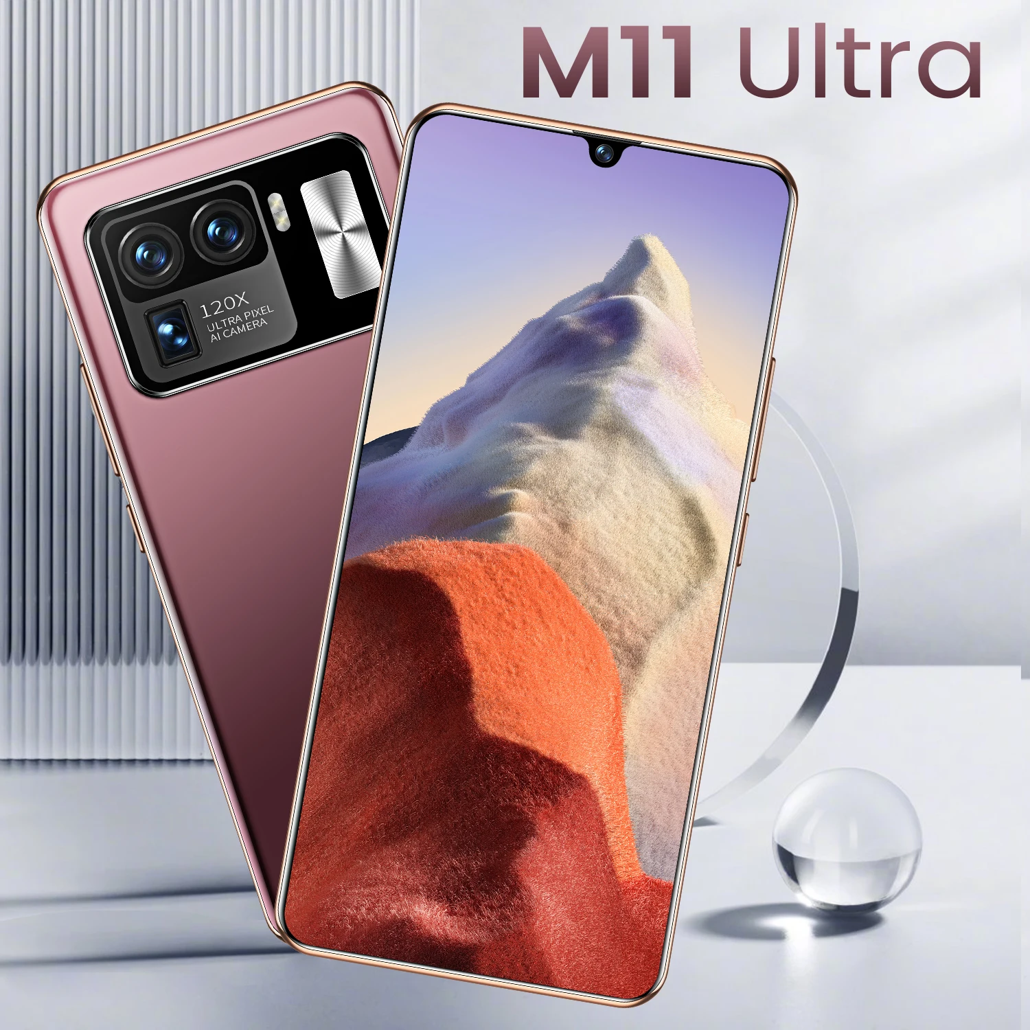 Mi 11 Ultra 6.7Inch 8GB 256GB New Smartphones 16MP+32MP Android 10 6800mAh Ten Core Really MTK6889 4G 5G Dual SIM Global Version