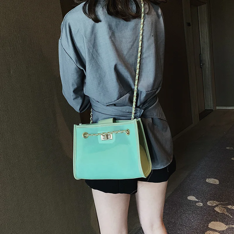 

Candy-Colored WOMEN'S Bag 2019 Summer New Style Fashion Korean-style Shoulder Bag Shoulder Jelly Fashion Western Style Handbag