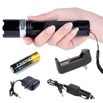 

3 Modes Q5 Zoomable LED Rechargeable Flashlight Torch Lamp Light for Outdoor