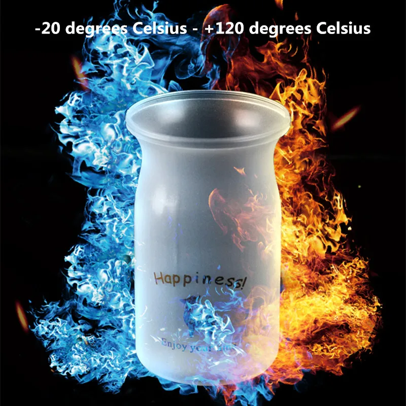 Креативные одноразовые пластиковые чашки для молочных пудингов 25 шт.