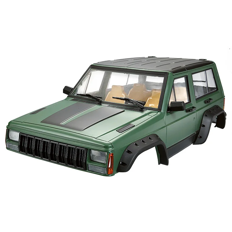 Окрашенный жесткий пластик 313 мм Колесная база корпус автомобиля для 1/10 RC Гусеничный осевой SCX10 и SCX10 II 90046 90047