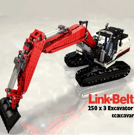 Новый экскаватор с дистанционным управлением RC engineering vehicle MOC 2513 linkbelt 250x3 RTR toy boy