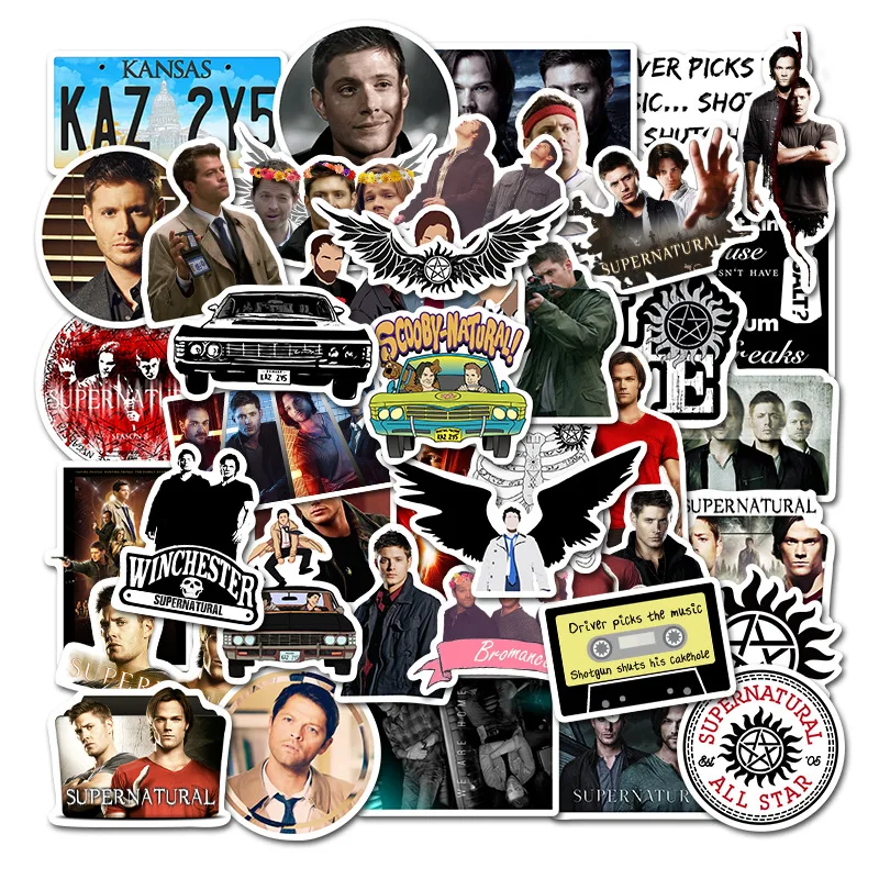 AZ050(50PCS) 50 шт. Сверхъестественное SPN 90s письмо аниме наклейки Скрапбукинг diy стикеры телефон ноутбук водонепроницаемый Декор для дома комнаты - Цвет: AZ050(50PCS)