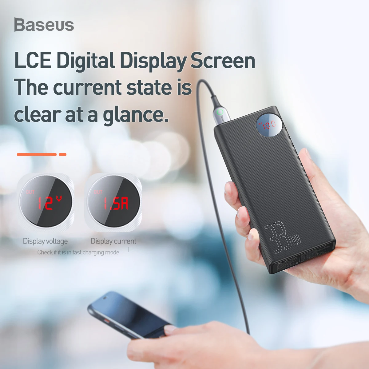 Baseus 30000mAh Power Bank USB Type C PD Fast Quick Charge 3.0 Powerbank For Xiaomi 30000 mAh Porta
