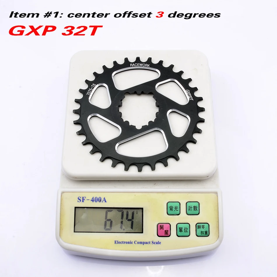 Бесплатная доставка RACEWORK Fahrrad кеттенблатт 30 34 36 38t Engen Breite мех GXP XX1 XO CNC AL7075