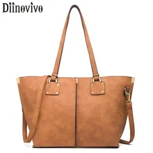 DIINOVIVO, вместительные сумки-шопперы для женщин, сумка в винтажном стиле, дизайн с блестками, сумка через плечо на молнии, женские сумки, WHDV1240