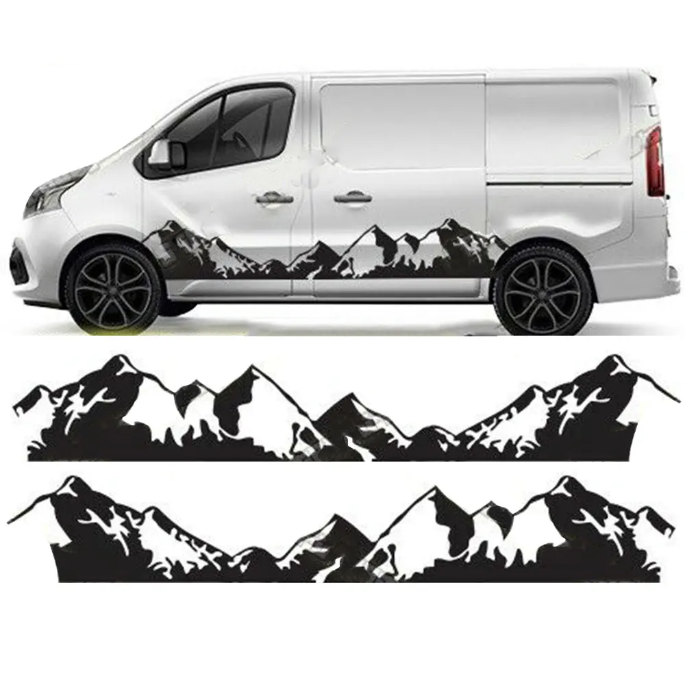 Camper Camper Van Mountain Grafica Adesivi Per Vw Crafter Mercedes Sprinter