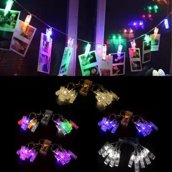 

10 White LED Clips String LED Clips Light Indoor Lamp Pegs Decor Gifts Bright