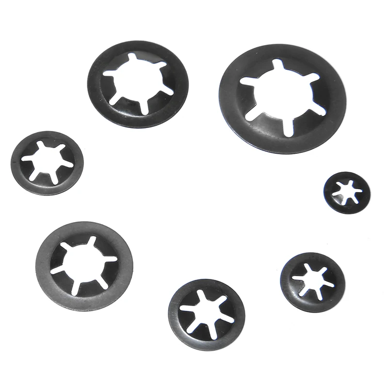 

280pcs Assortment Washer Kit Push On Locking Starlock Machinery Equipment M3 M4 M5 M6 M8 M10 M12 Clips Fastener