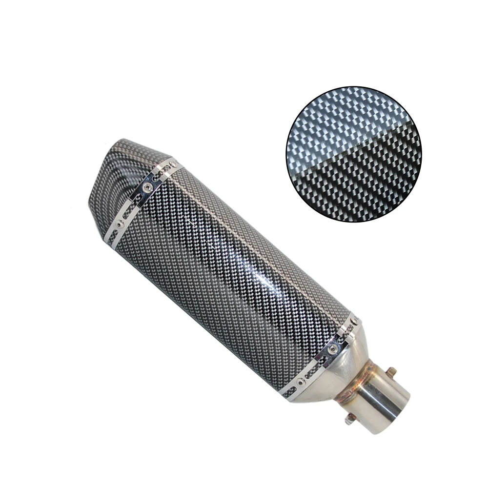 ZSDTRP мотоцикл Akrapovic выхлопная мото Глушитель Трубы Escape с DB killer 35-51 мм адаптер для cbr 125 xmax 250 GY6 ZX6R - Цвет: F 01