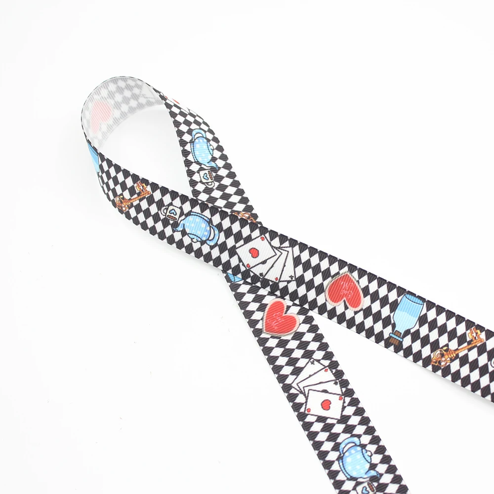 

Black and White Grid Design Ribbon for DIY Bow Hat Bands Headbands Lanyard Sewing Gift Wrap Quilting Printed on Grosgrain Ribbon