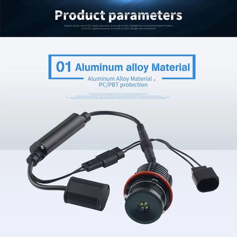 Пара/комплект светодиодный COB ангельские глазки бегущий светильник E39-40W автомобиля Универсальный противотуманный светильник s