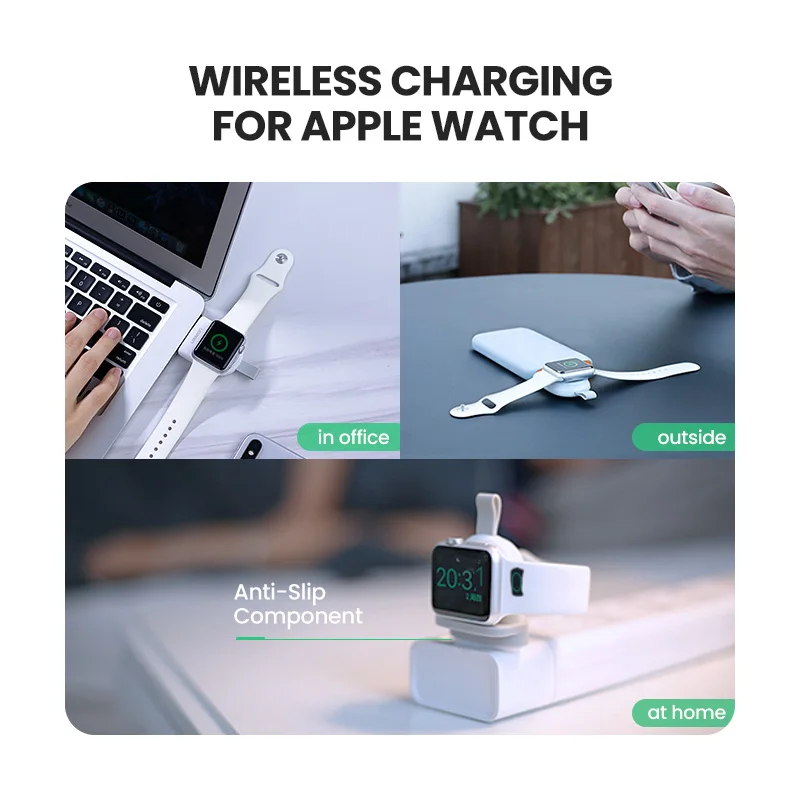 Ugreen Wireless Charger for Apple Watch Charger Series 5 4 3 2 1 Portable MFi USB Charger For Apple 3 Magnetic Wireless Charging