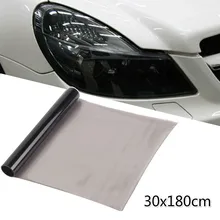Luz do carro preto farol matiz filme taillight cauda envoltório luz de nevoeiro adesivo auto carro luz lateral tintin filme proteger folha 30x180cm