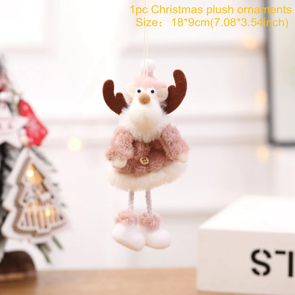 Рождественские куклы-ангелы, рождественские украшения для дома, рождественские украшения Санта-Клауса, подарки Санта-Клаус - Цвет: 0130-2 Elk