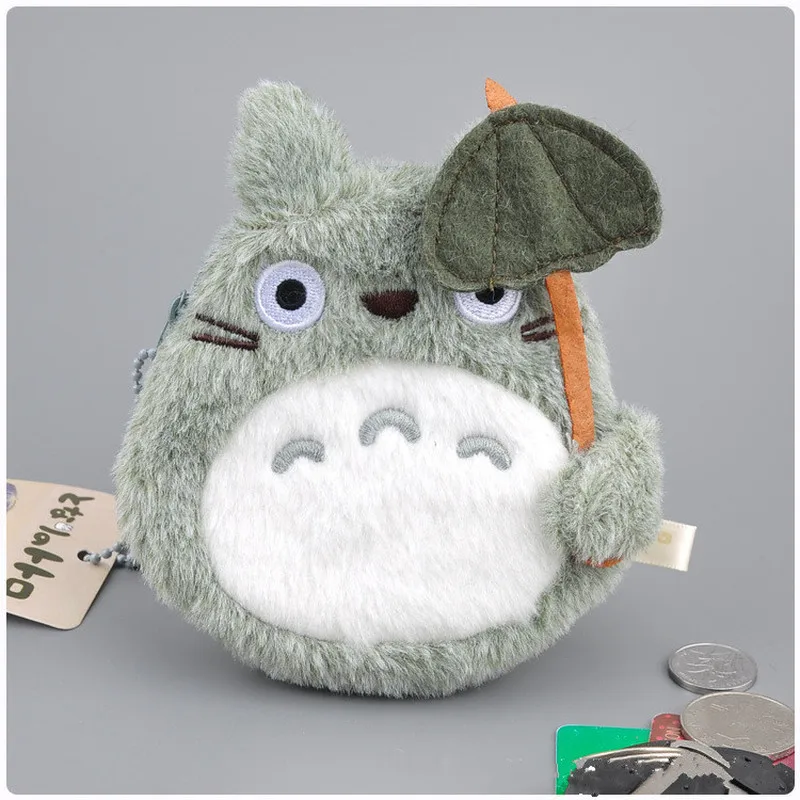 12 см Симпатичный плюшевый мягкий кошелек Totoro сумка с листьями доставка Кики