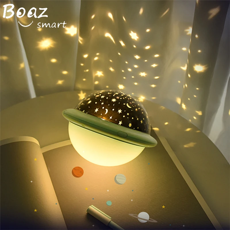 

BOAZ Ocean Starry Sky Universe planet Rotating Projector Night Light LED Laser Night Light Gift for Kids Children living/Bedroom