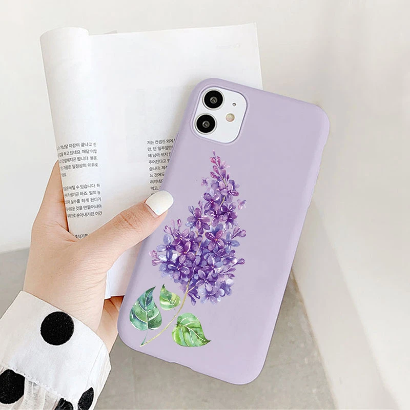 Vintage Flowers Leaves For Samsung Galaxy A50 A51 A52 A70 A71 A72 A32 A31 A40 A21S A12 S21 S20 FE S10 S9 Plus S10E Case Cover samsung silicone cover