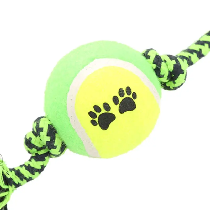 Green Dog Rope Chew Tug Toys Teeth Cleaning Assortment for All Size Pet Dog Chew Rope