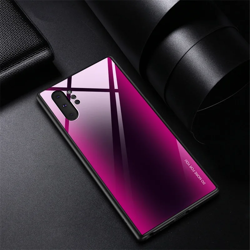 Чехол для samsung Galaxy A50 A70, Роскошный Жесткий чехол из закаленного стекла с градиентной задней крышкой для SAM A10 A30 A50 A70 NOTE10 S10 S10 PLUS