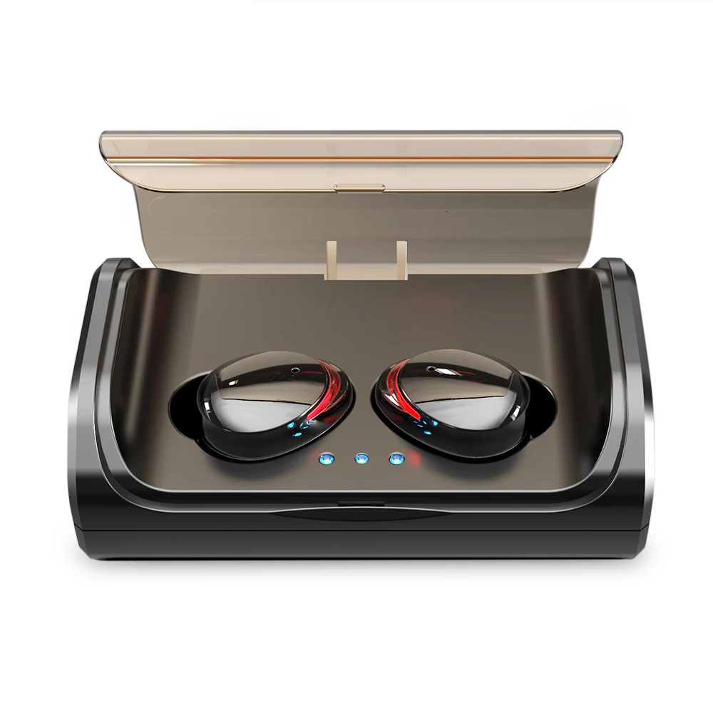 T8 True Wireless Bluetooth Earphones IPX7 Waterproof HIFI Stereo Noise Reduction Stereo CVC8.0 Noise Cancelling Earbuds - Цвет: Black