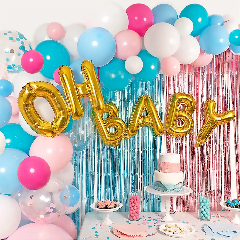 

Oh BABY Letter Aluminum Film Balloon Gender Reveal Ballon 16inch Aluminum Foil Balloon Set Children's Birthday party Supplies