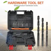 25 шт. бытовой набор инструментов многофункциональный ABS Корпус прочный практичный электрический сверла набор инструментальных средств 255X215X55 мм