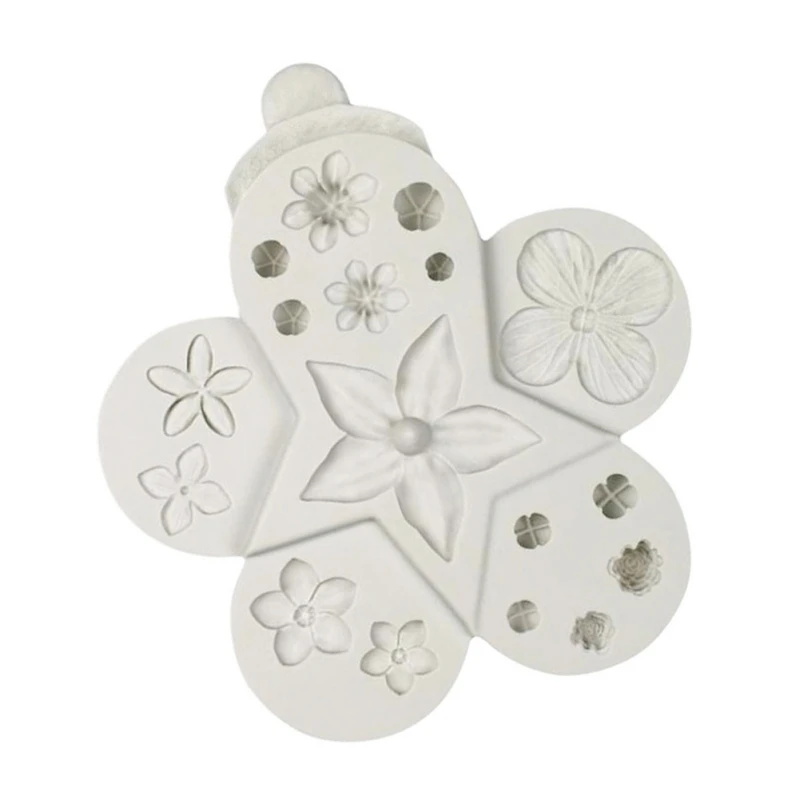 1PCS New Fondant Candy Kitchen Molds Cake Supplies Tools Flower Shape