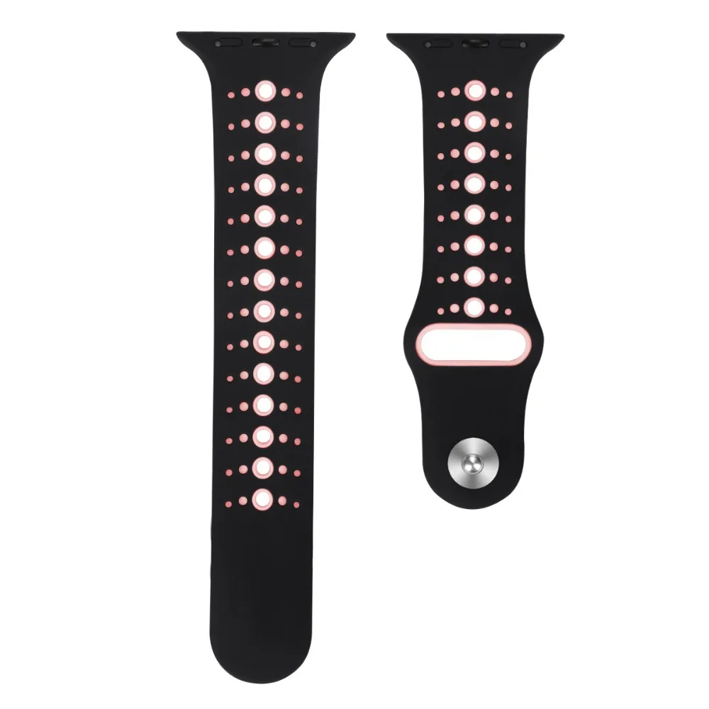 Силиконовый ремешок для часов для Apple Watch 38 мм 42 мм 40 мм 44 мм яркие силиконовые часы для iwatch4 3 2 1 браслет ремешок