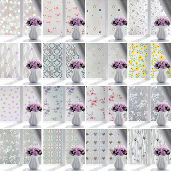 

80X200cm Window paper glass stickers toilet opaque bathroom Sliding door cellophane shading self-adhesive windows film raamfolie
