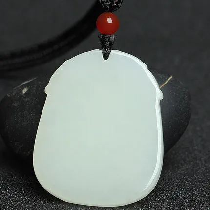 Natural authentic xinjiang hetian jade white jade kirin pendant in delight men and women with kirin widgets