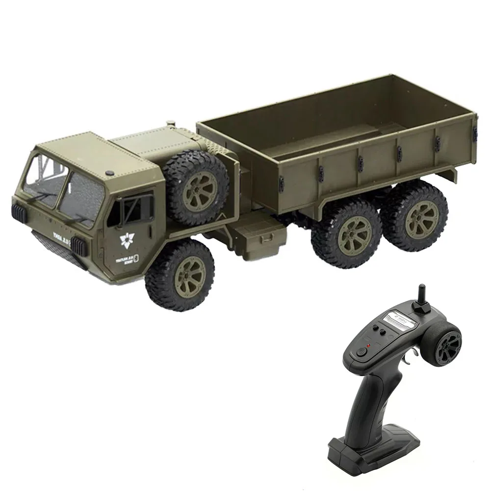 FY004A 1:16 6WD детская гоночная хобби 2,4 г Забавный армейский грузовик транспортные средства пропорциональные внедорожные легкие модели игрушки RC автомобиль подарок