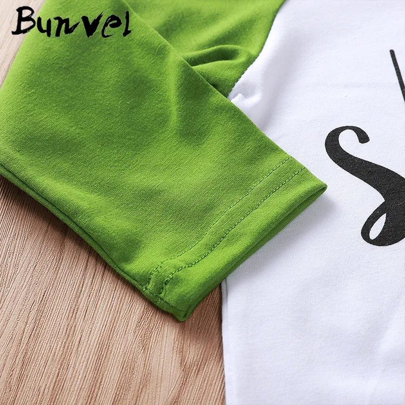 Bunvel 2 шт набор одежды для новорожденных Одежда для новорожденных девочек, состоит из кофты с надписью+ авокадо, брюки для маленьких девочек Осенняя детская одежда, комплект