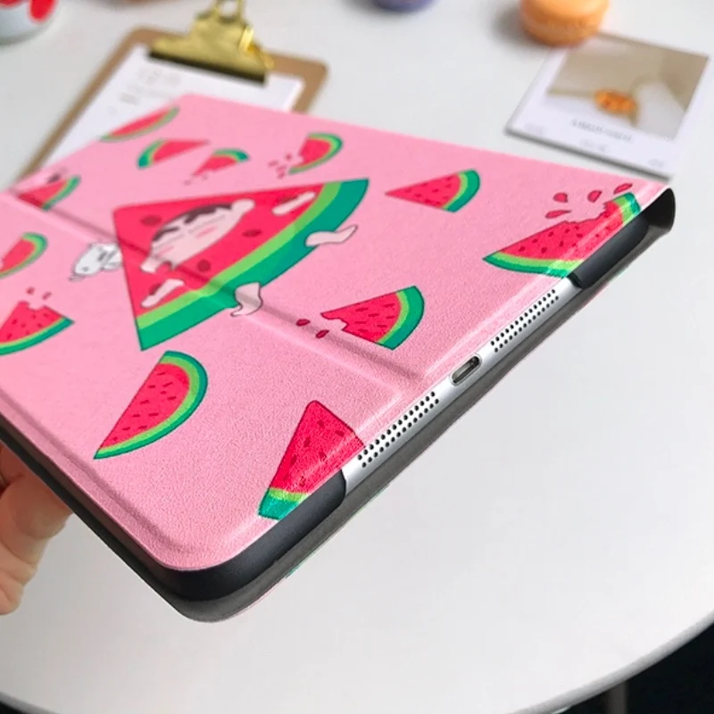 Автоматический будильник смарт-чехол с подставкой для Планшеты ipad Mini1 на возраст 2, 3, 4, 5, ipad air 2 3 pro 10,5 Мультфильм защитный чехол для ipad 2, 3, 4 18 9,7