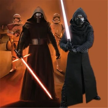 

Anime Star Wars The Force Awakens Kylo Ren Halloween Cosplay Costume Battle Suit Adult Costumes Mask Uniform Party Props