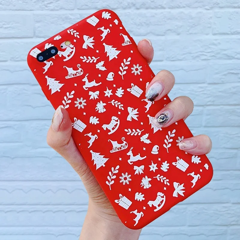 Милый Рождественский Мягкий ТПУ силиконовый чехол для телефона для iphone 8 Plus