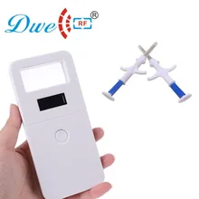 РФ id 11784 11785 rfid pet считыватель чипов для животных с 2 шт био стекло тег с иглой бесплатно