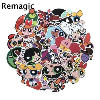 

12sets The Powerpuff Girls 50pcs/set classic 90s kids Stickers pack paster cosplay scrapbooking diy phone laptop decoration gift