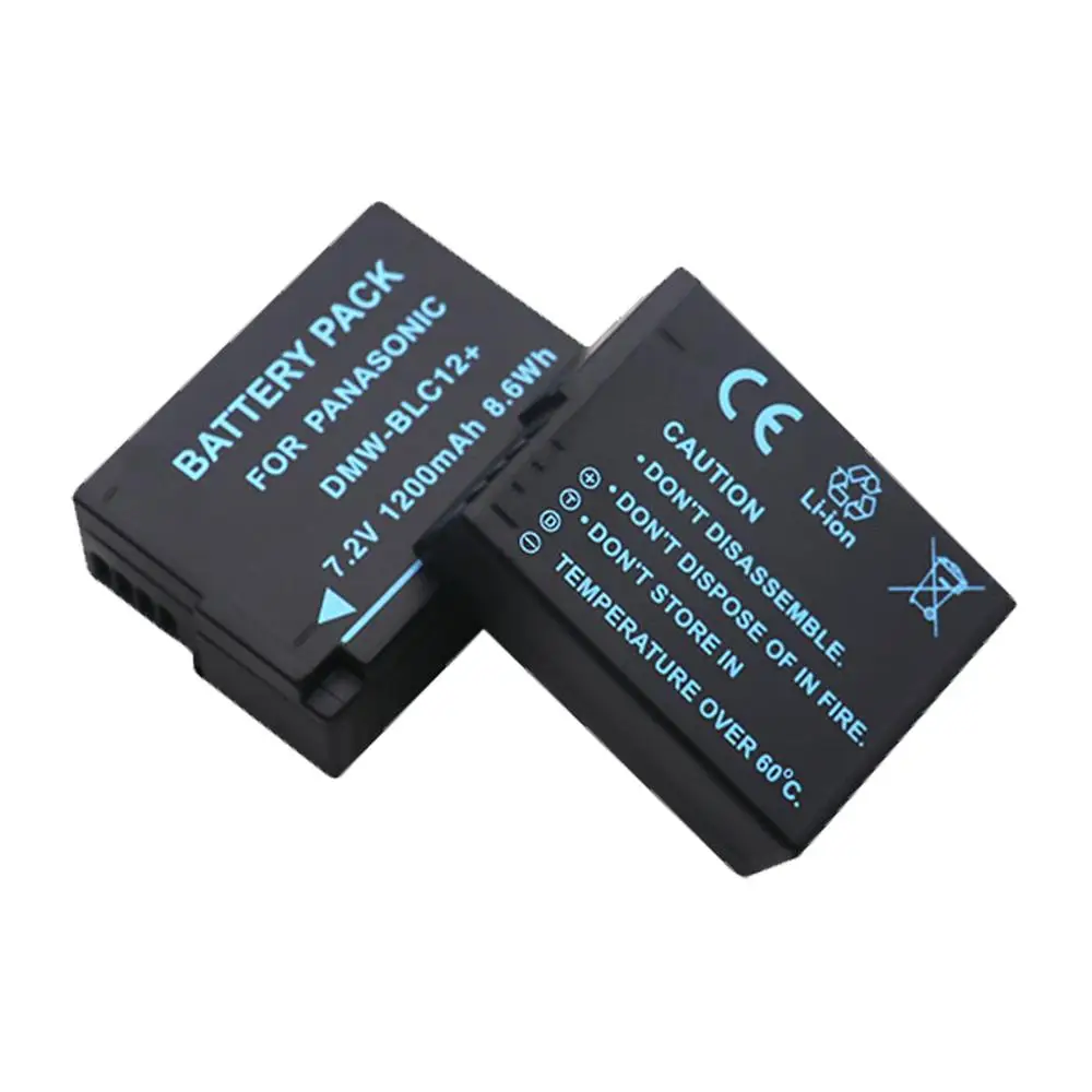 2 шт. Аккумулятор для камеры BLC12 DMW blc12e + двойное зарядное устройство Panasonic FZ1000 FZ200