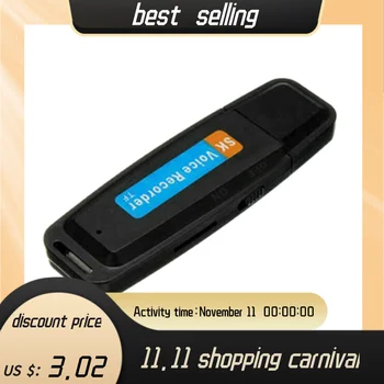 

U-Disk Digital o Voice Recorder Pen Charger USB Flash Drive Up to 32GB Mini SD TF High Quality