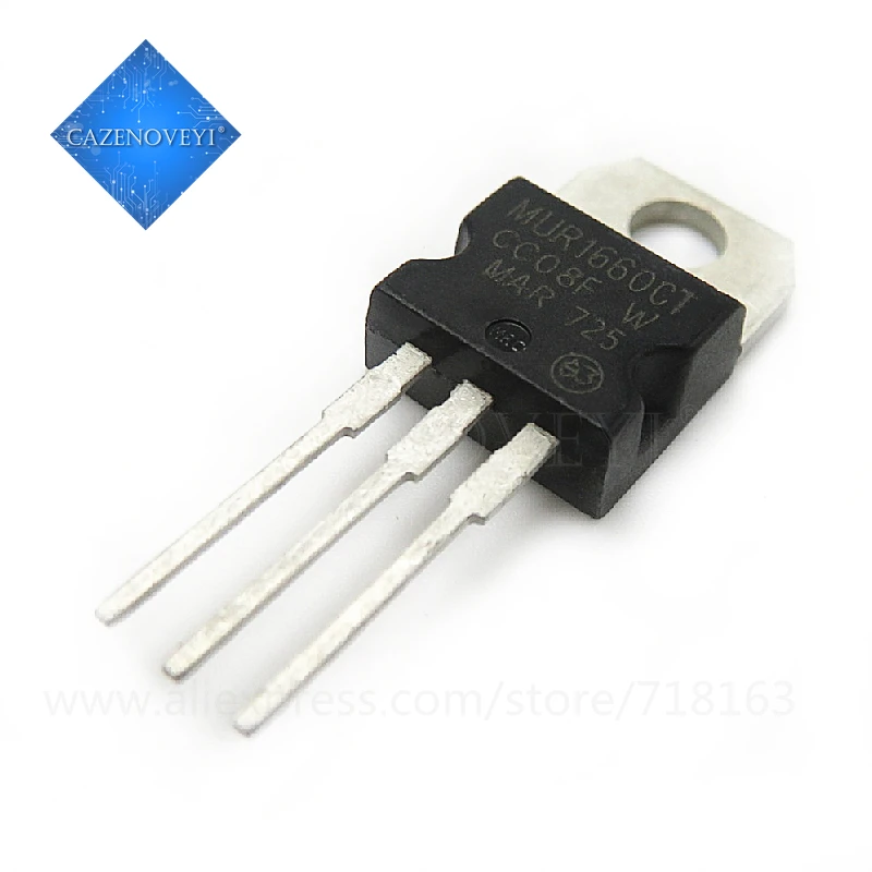 10 шт. / Лот MUR1660CT MUR1660G MUR1660 1660CT U1660G TO-220 в наличии | Электронные компоненты и
