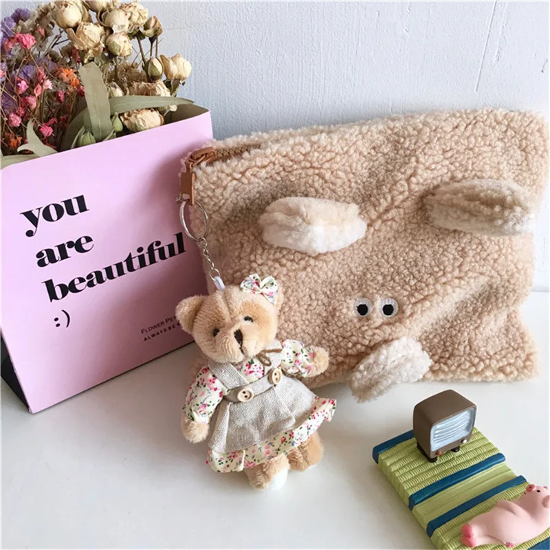 Новые на высоком каблуке 11 см с цветочным принтом ткани Мишки "Медведь", "Кролик", "Банни куклы сумка для ключей Подвески пара" Медведь "," Кролик "," плюшевый брелок для влюбленных, друзей подарок