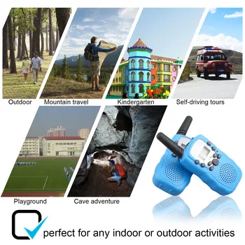 

2PCS 3-5km Range Two Way Walkie Talkies Radio Interphone Toys for Children Kids Outdoor Walking Camping Gifts