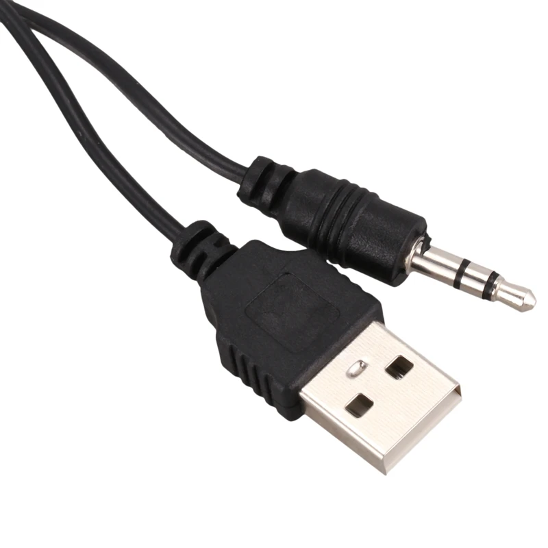 USB 2,0 для Mini A папа 3,5 мм разъем кабель для передачи данных и аудио 45 см 2 шт